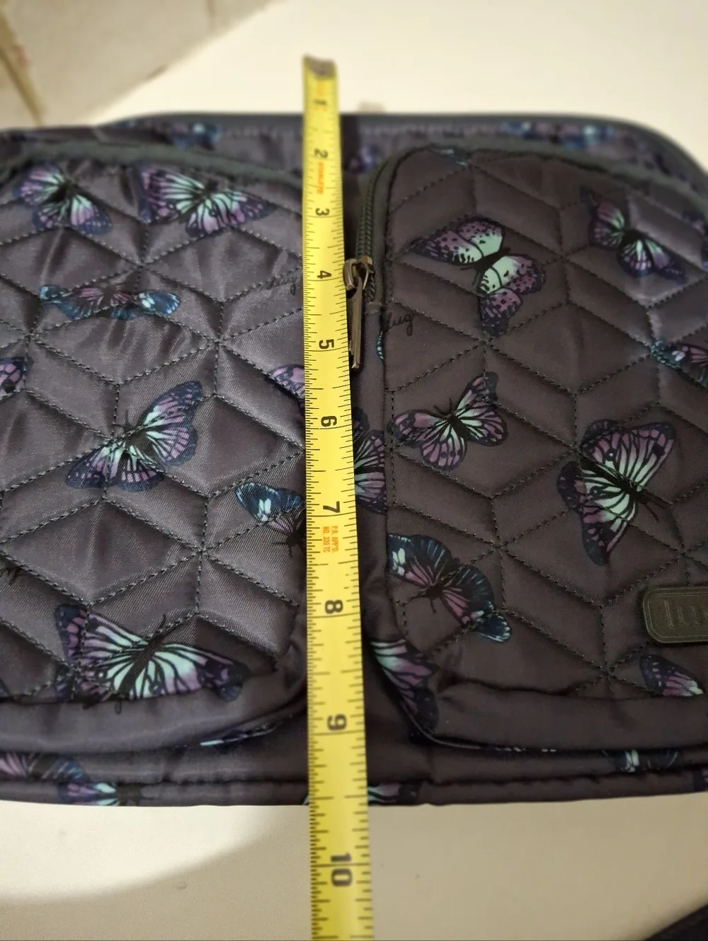 Lug Navigator Butterfly Print Crossbody Bag